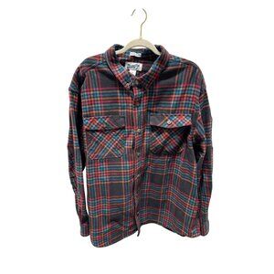 Duluth Trading Co Men's Burlyweight Flannel Relaxed Fit Shirt 80676 Size 2XL